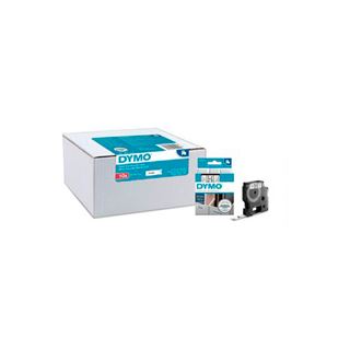 Dymo D1 Schriftbandkassette 19 mm x 7 m, 10er, schwarz/weiss