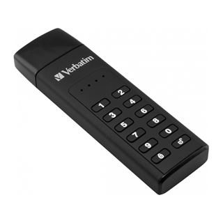32GB Verbatim 3.0 USB Stick Secure, Keypad AES 256-Bit, (R) 160MB/s,