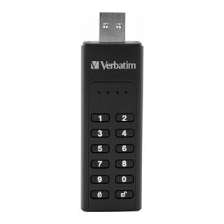32GB Verbatim 3.0 USB Stick Secure, Keypad AES 256-Bit, (R) 160MB/s,