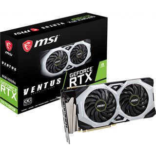 8GB MSI GeForce RTX 2070 SUPER VENTUS OC Aktiv PCIe 3.0 x16 (Retail)