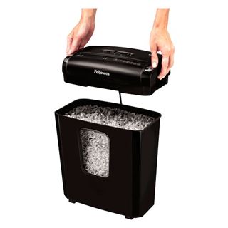 Fellowes GmbH Aktenvernichter Powershred 6M, Partikel, schwarz