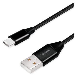 (€4,90*/1m) 1.00m LogiLink USB2.0 Anschlusskabel USB A Stecker