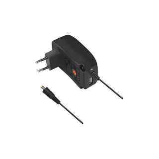 LogiLink Universal Netzteil mit USB-Port, 34 Watt, schwarz