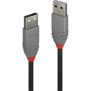 (€24,50*/1m) 0.20m Lindy USB2.0 Anschlusskabel USB A Stecker auf