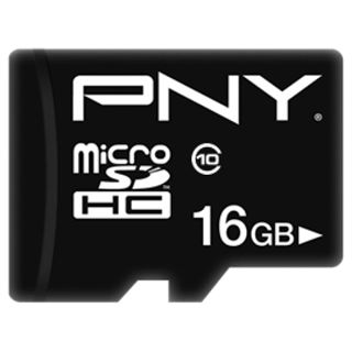 16GB PNY Performance Plus microSDHC, Class 10 (P-SDU16G10PPL-GE)