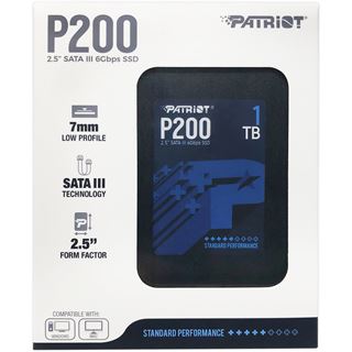 1TB Patriot P200 2.5" (6.4cm) SATA 6Gb/s 3D-NAND TLC (P200S1TB25)