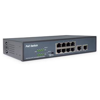 Digitus 8-Port Fast Ethernet PoE-Switch + 2 Uplinks