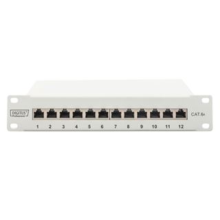 Digitus Cat.6A Patch Panel, geschirmt, 12-Port, 10", grau