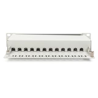 Digitus Cat.6A Patch Panel, geschirmt, 12-Port, 10", grau
