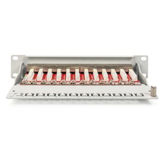 Digitus Cat.6A Patch Panel, geschirmt, 12-Port, 10", grau