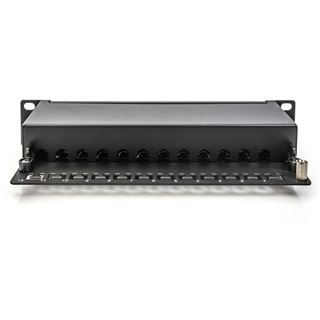 Digitus Cat.6A Patch Panel, geschirmt, 12-Port, 10", schwarz