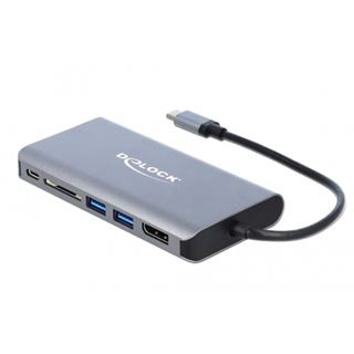 Delock USB Type-C Dockingstation 4K - HDMI/DP/USB 3.0/SD/LAN/PD 3.0