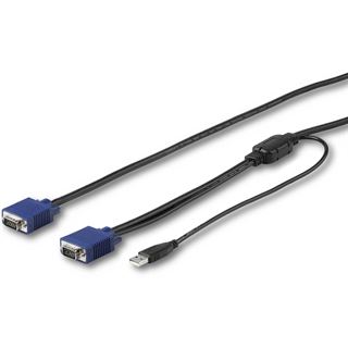 (€12,37*/1m) 4.60m Startech KVM Verbindungskabel VGA 15pol