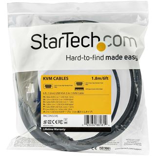 (€12,37*/1m) 4.60m Startech KVM Verbindungskabel VGA 15pol