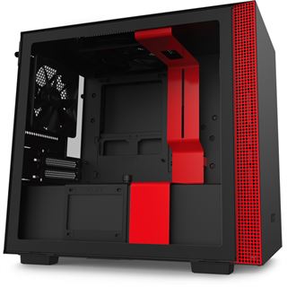 NZXT H210 Mini-ITX Glasfenster rot