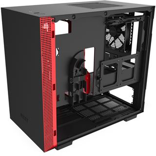 NZXT H210 Mini-ITX Glasfenster rot