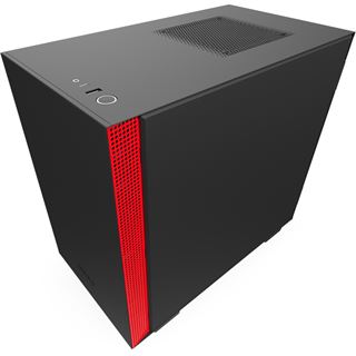 NZXT H210 Mini-ITX Glasfenster rot