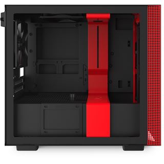 NZXT H210 Mini-ITX Glasfenster rot