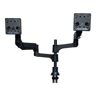 R-GO Caparo 4 Twin Monitorarm 3-9 kg Gasfeder dynamisch ergonomisch
