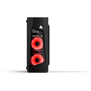 Azza Blaze 231 mit Sichtfenster Midi Tower ohne Netzteil schwarz