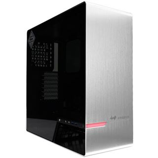 IN WIN 905 silber mit Sichtfenster Midi Tower ohne Netzteil silber