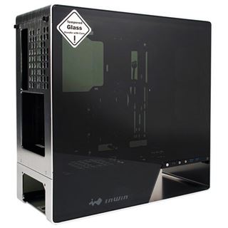 IN WIN 905 silber mit Sichtfenster Midi Tower ohne Netzteil silber