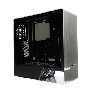 IN WIN 905 silber mit Sichtfenster Midi Tower ohne Netzteil silber