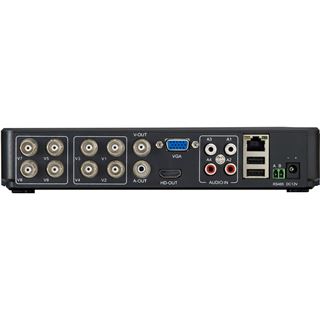 LevelOne IPCam 8-Kanal Fix Out H.264 IR 4xCam inkl.