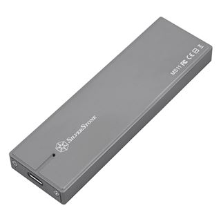 Silverstone MS11C externes M.2 PCIe NVMe SSD Gehäuse, USB 3.1