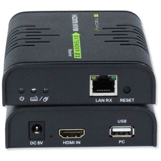 Techly HDMI KVM Extender über Netzwerkkabel, 120m