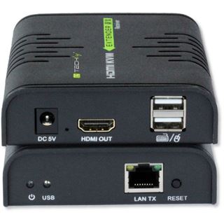 Techly HDMI KVM Extender über Netzwerkkabel, 120m