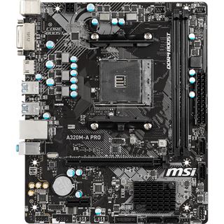 MSI A320M-A PRO (A320,AM4,mATX,DDR4,VGA,AMD)