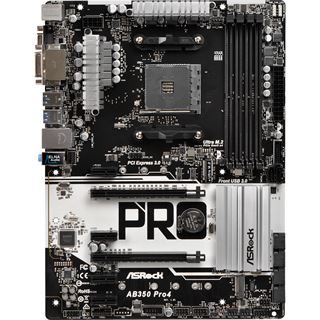 ASRock AB350 Pro4 AMD B350 So.AM4 Dual Channel DDR4 ATX Bulk Artikel