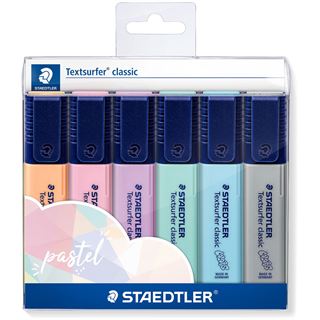 STAEDTLER Textmarker "Textsurfer classic COLORS pastel" 6er