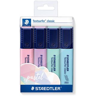 STAEDTLER Textmarker "Textsurfer classic COLORS pastel" 4er