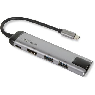 Verbatim USB-C Adapter USB 3.1 GEN 1/ USB 3.0 x 2 HDMI RJ45