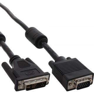 (€2,63*/1m) 3.00m InLine DVI-A Adapterkabel DVI 12+5 Stecker auf