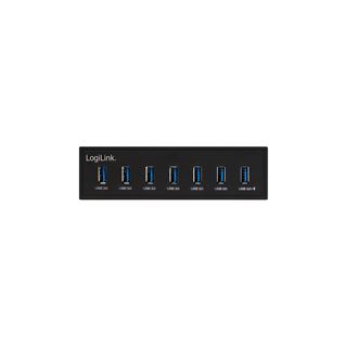 LogiLink USB HUB 3.0, 7-Port, 5,25" intern + Schnelladeport