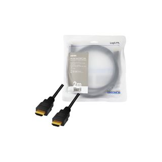 (&euro;4,45*/1m) 2.00m LogiLink HDMI Anschlusskabel Ultra High Speed