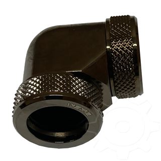 Bykski B-HTJ-DB90-V2-BN HardTube 14mm 90° Winkelverbinder, grau