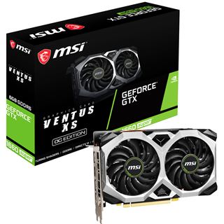 6GB MSI GeForce GTX 1660 Super VENTUS XS OC Aktiv PCIe 3.0 x16