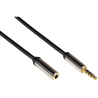 1.00m PYTHON Audio Verlängerungskabel 3.5mm Klinken-Stecker auf