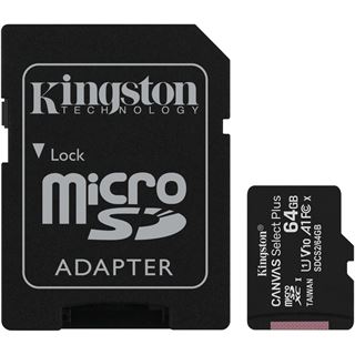 64GB Kingston MICROSDXC CANVAS SELECT 3