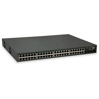LevelOne Switch 52x GE GTP-5271 4xGSFP 19" 400W 48xPoE