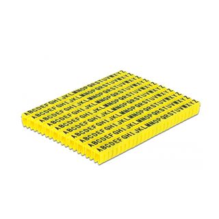 Delock Kabelmarker Clips A-Z gelb 260-teilig