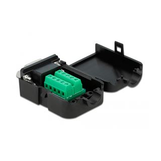 Delock Adapter Sub-D 9 Pin Buchse zu Terminalblock 10 Pin mit