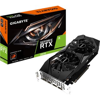 8GB Gigabyte GeForce RTX 2070 Windforce 2X 8G (Rev. 3.0), GDDR6,