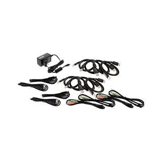 InLine KVM Desktop Switch, 4-fach, Dual-Monitor DisplayPort 1.2, 4K,