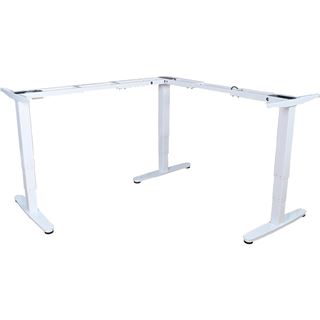 Equip ERGO L-Form elek. Schreibtischrahmen Sitz-Steh, weiss