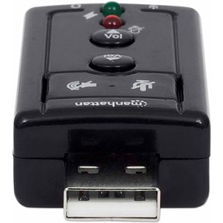 Manhattan Hi-Speed USB 2.0 - 3D 7.1 Sound Adapter schwarz